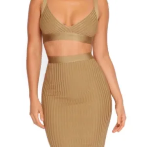 NWT Oh Polly Ribbed Bodycon Bandage Pencil Skirt