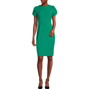 NWT Shelby &amp; Palmer New Emerald Green Tulip Sleeve Shearh Dress Size 6
