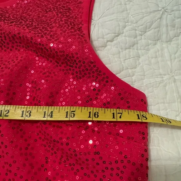NWT Tahari Fuchsia Pink Sheath style Dress. Size 8. Midi