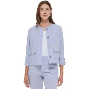 NWT Tommy Hilfiger Stripe Blazer Jacket H23JS726 2 French Stripe Blue White