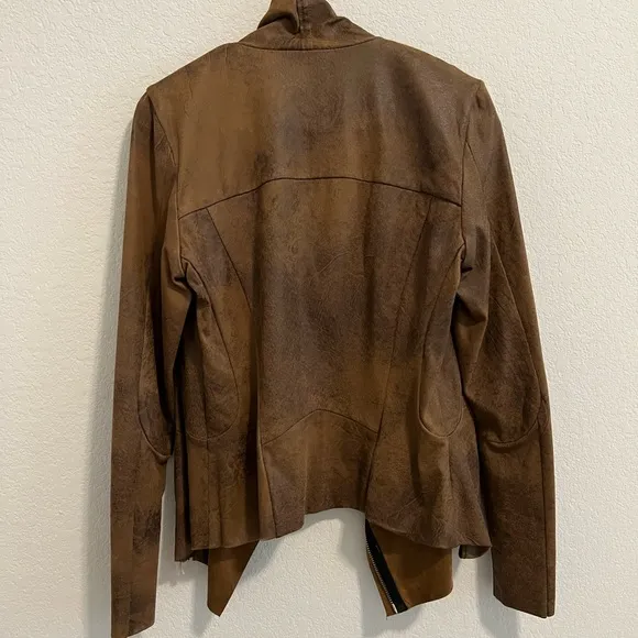 NWT ZARA CAMEL FAUX SUEDE OVERSHIRT JACKET COAT - REF. 2969/240 - SMALL