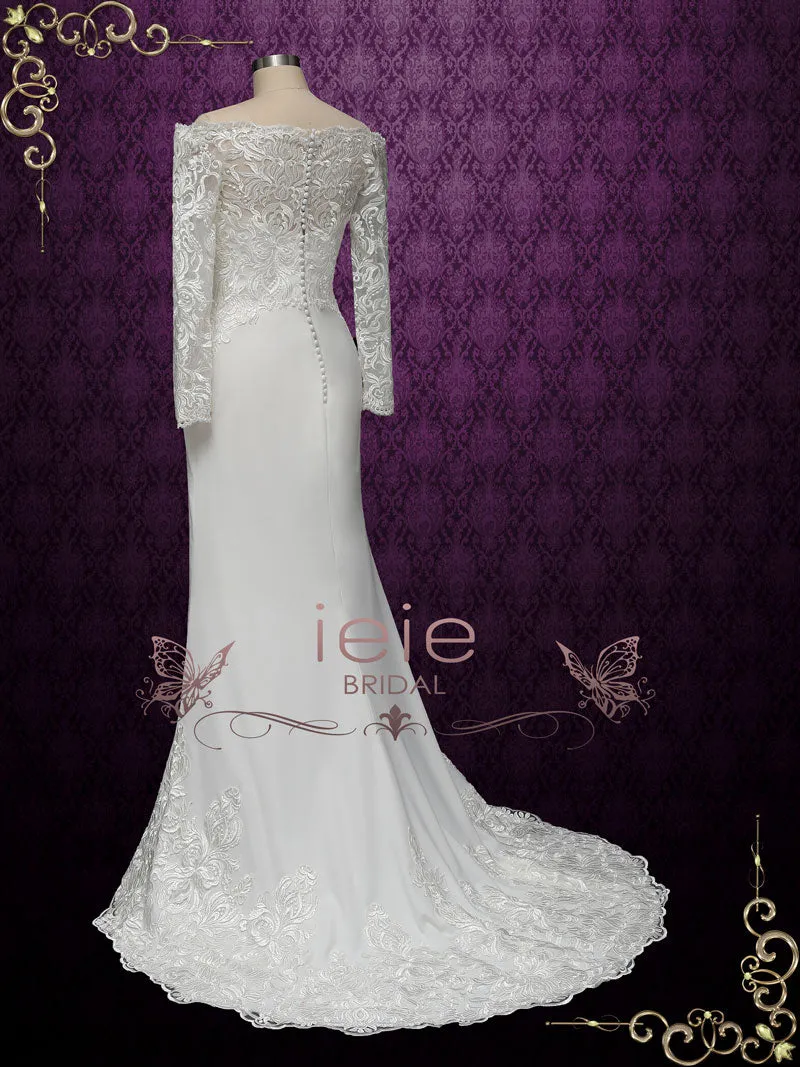 Off Shoulder Lace Wedding Dress SHANELLE