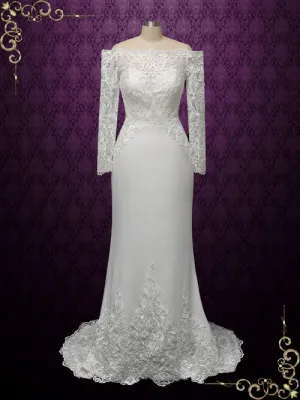 Off Shoulder Lace Wedding Dress SHANELLE