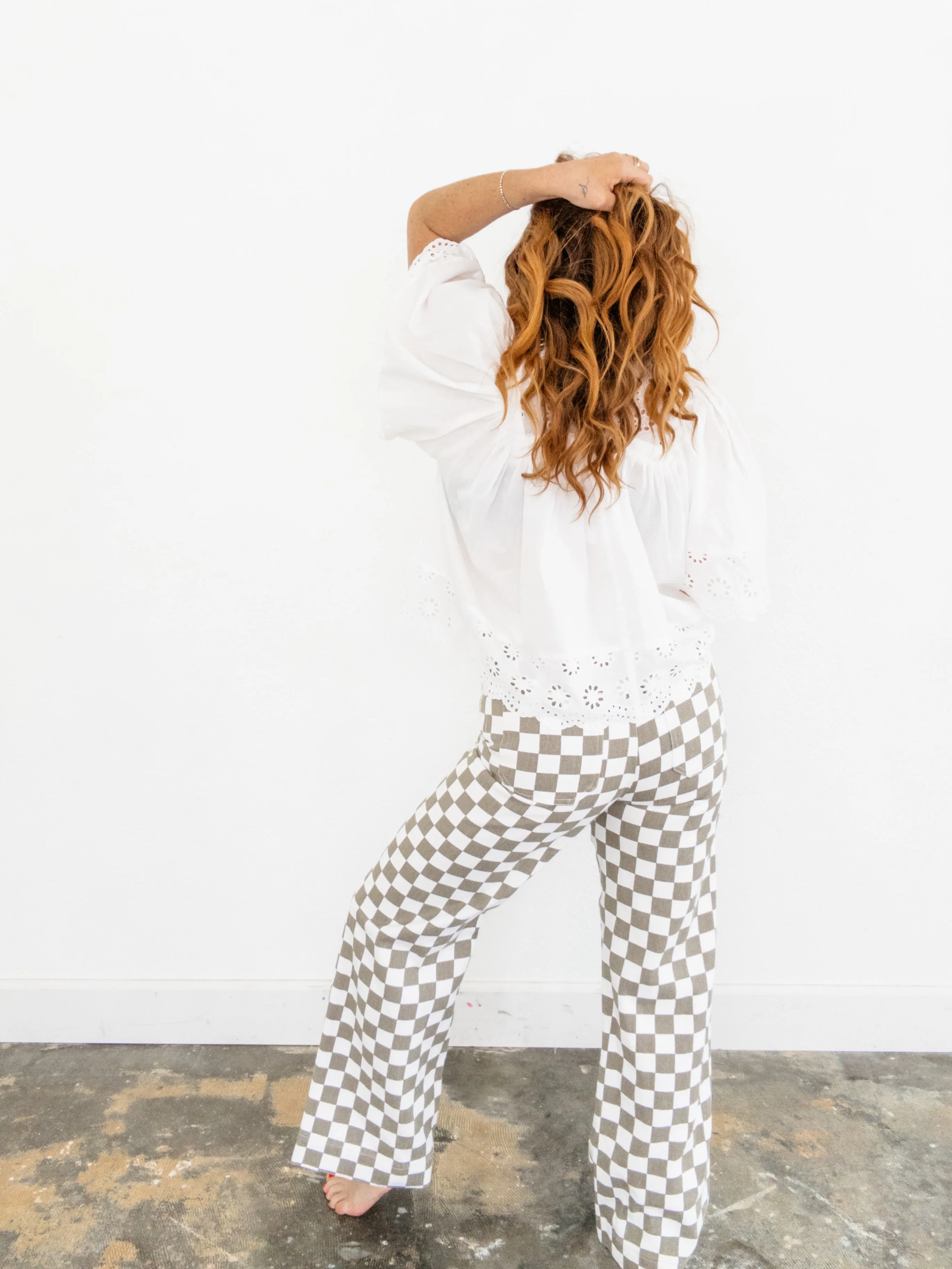 On Board Checkered Pants