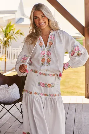 Ophelia Blouse- Ivory ~ MOS the label
