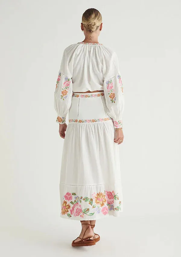 Ophelia Blouse- Ivory ~ MOS the label