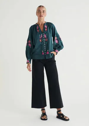 Ophelia Blouse-Pine  ~ MOS the label