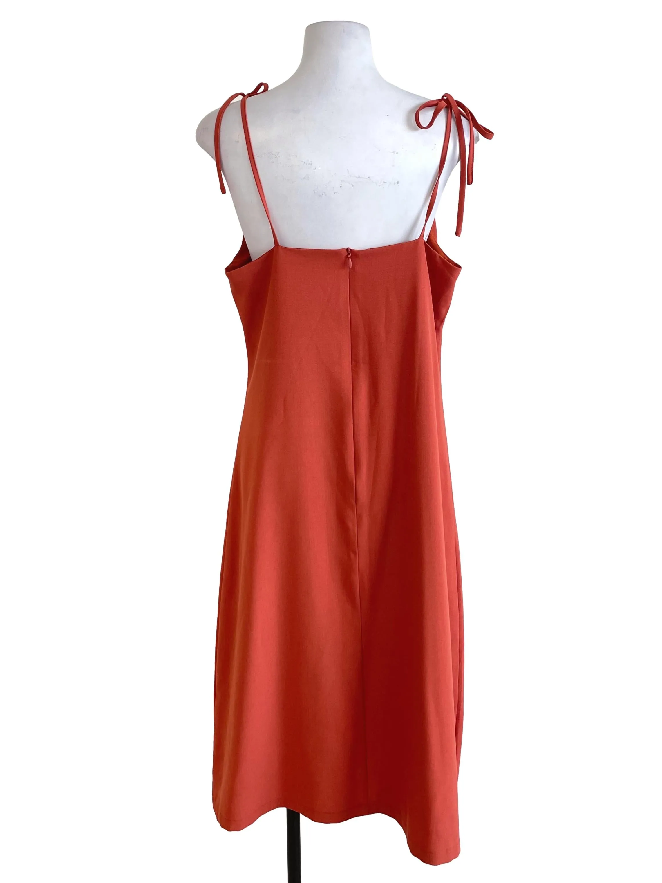 Orange A-Line Dress