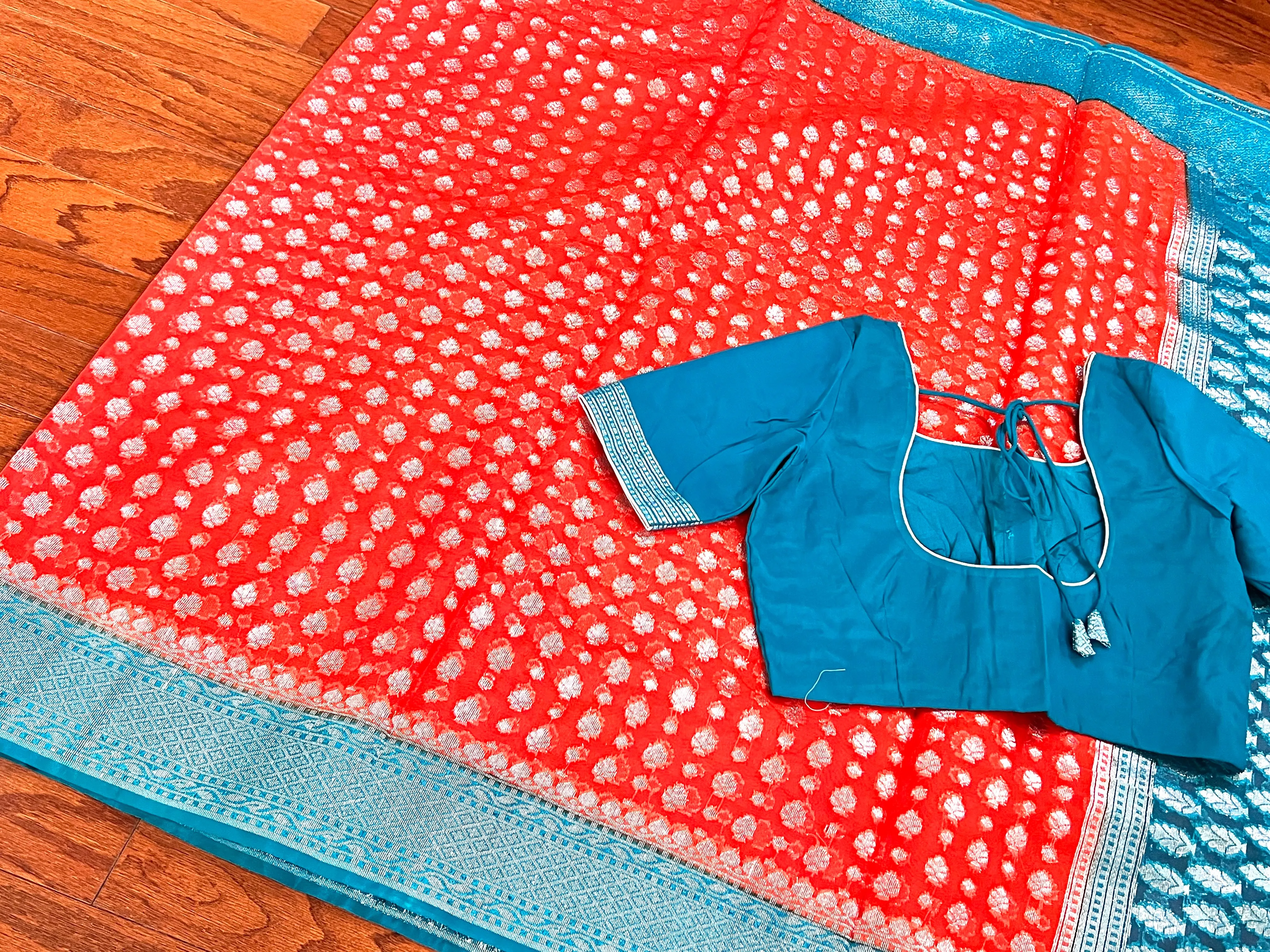 Organza Banaras saree
