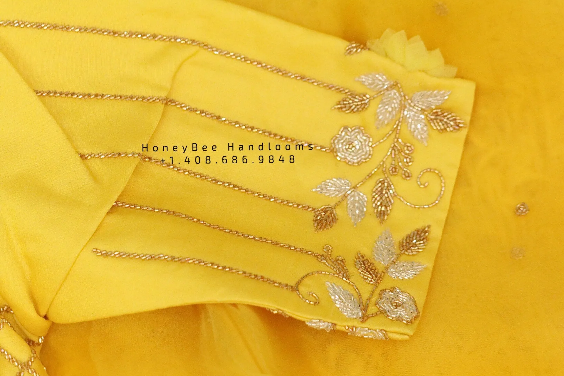 Organza saree with stitched blouse,zardhosi work,fancy saree,yellow saree, sabyasachi saree inspired saree,lyte weight saree,cocktail saree