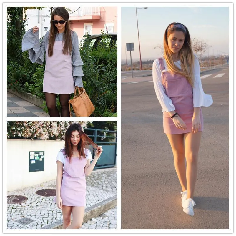 Overall Corduroy Skirt
