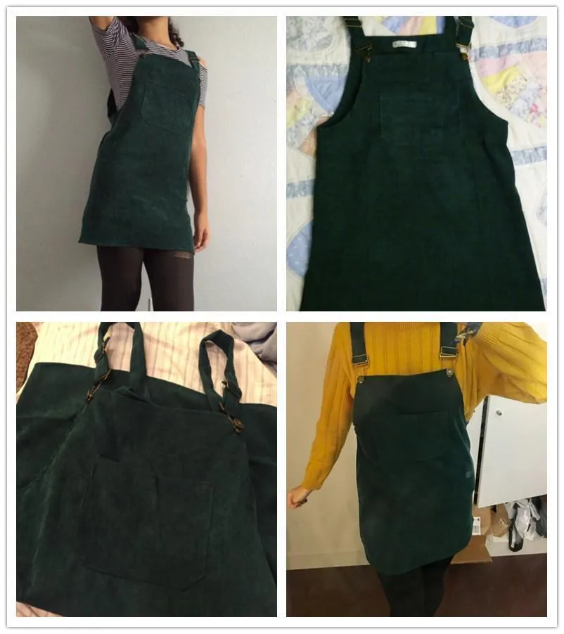 Overall Corduroy Skirt