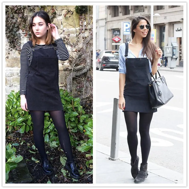 Overall Corduroy Skirt
