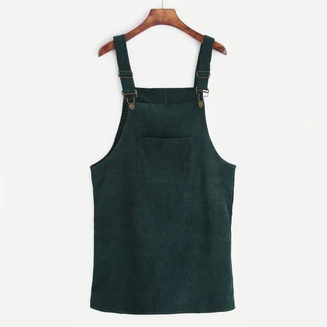 Overall Corduroy Skirt