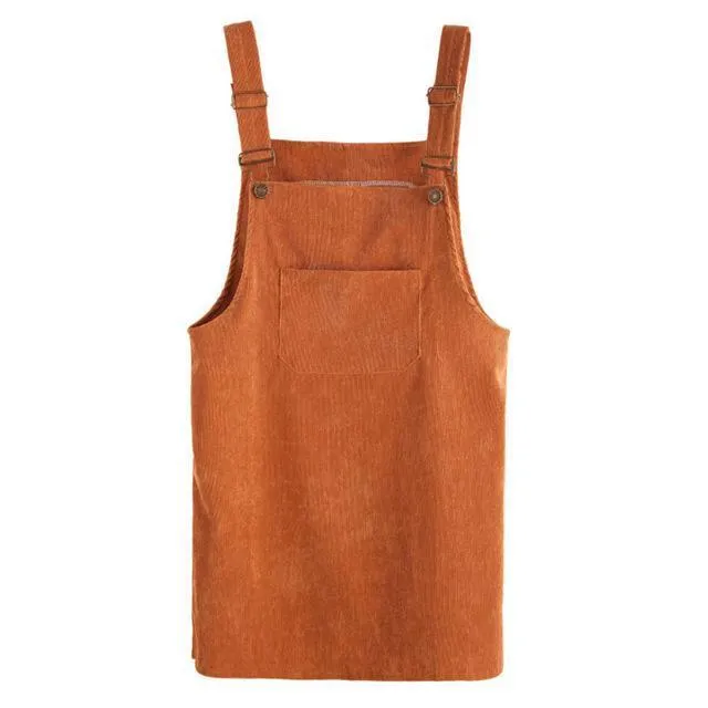 Overall Corduroy Skirt