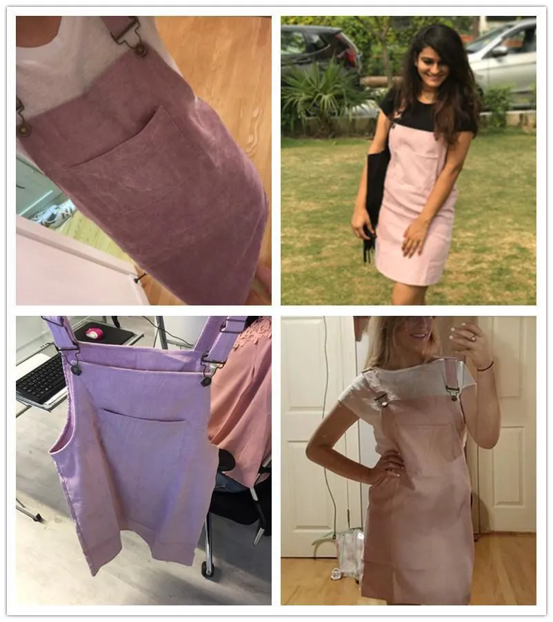 Overall Corduroy Skirt