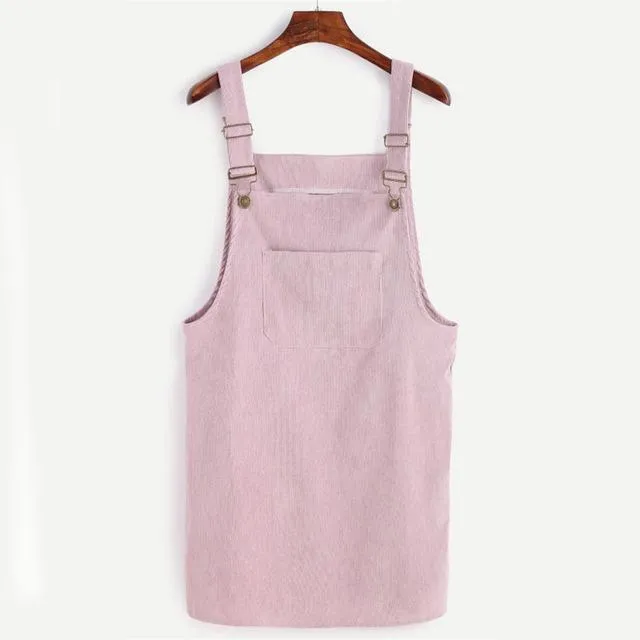 Overall Corduroy Skirt
