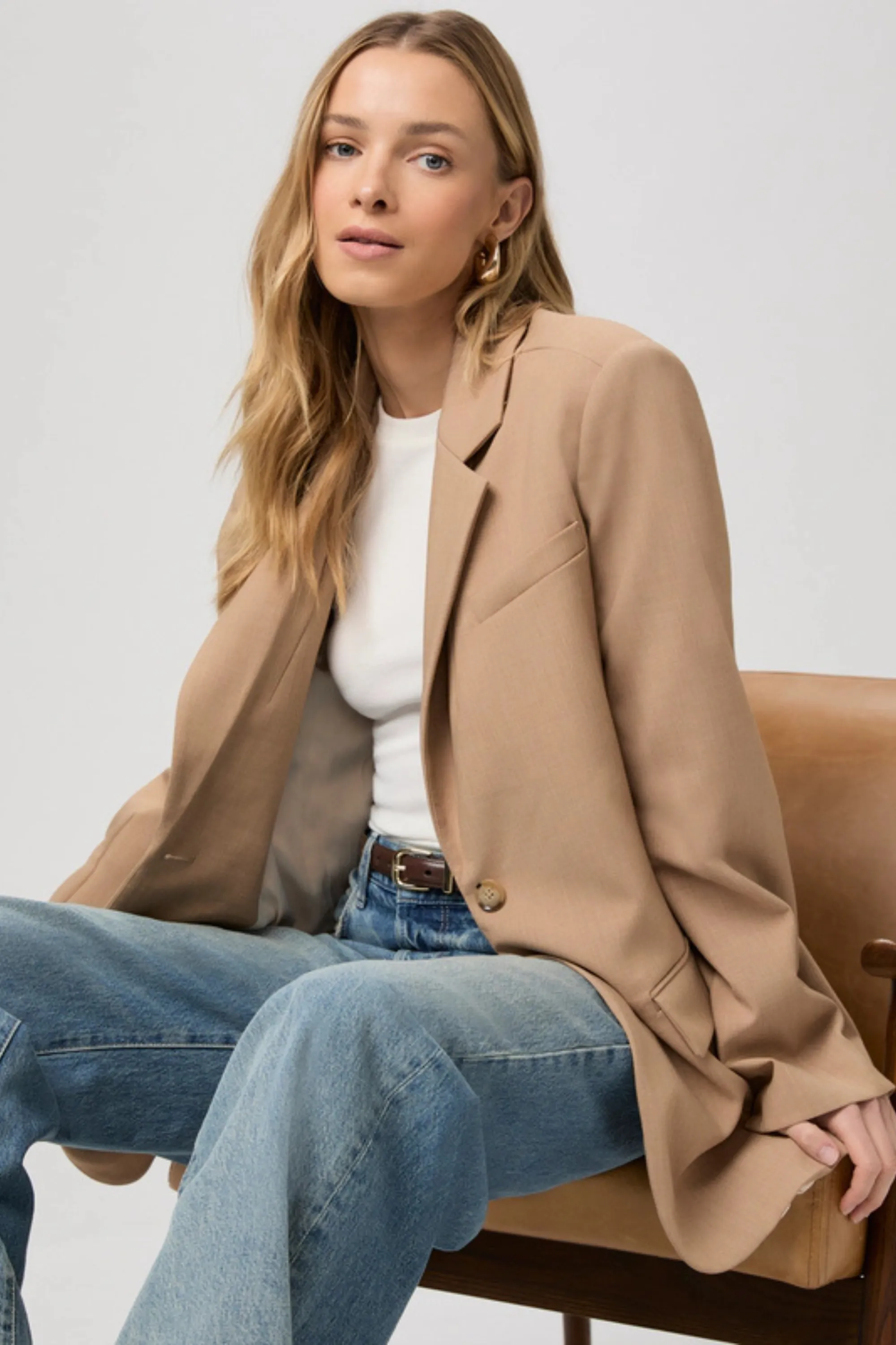 Paige Sarto Blazer Camel