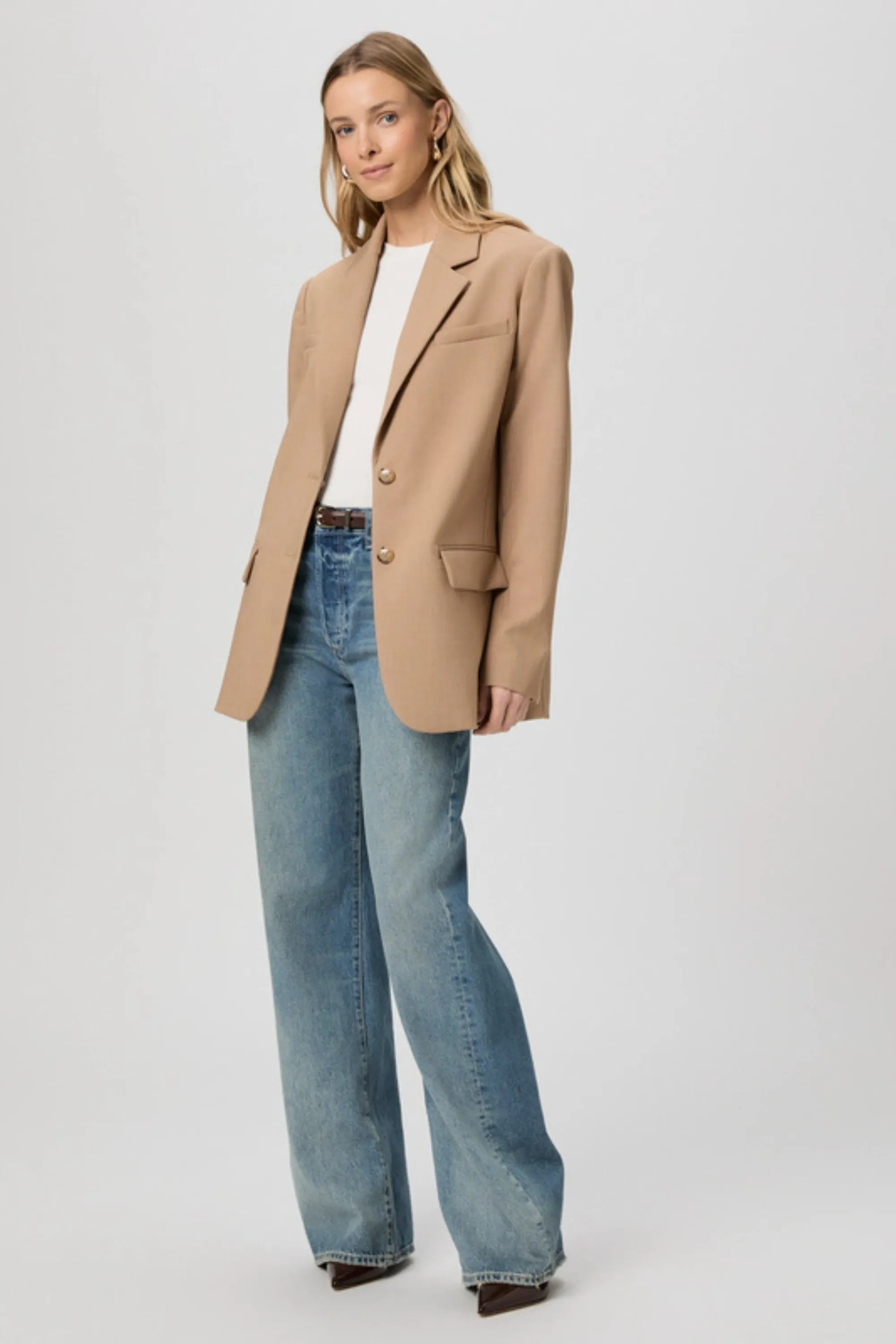 Paige Sarto Blazer Camel