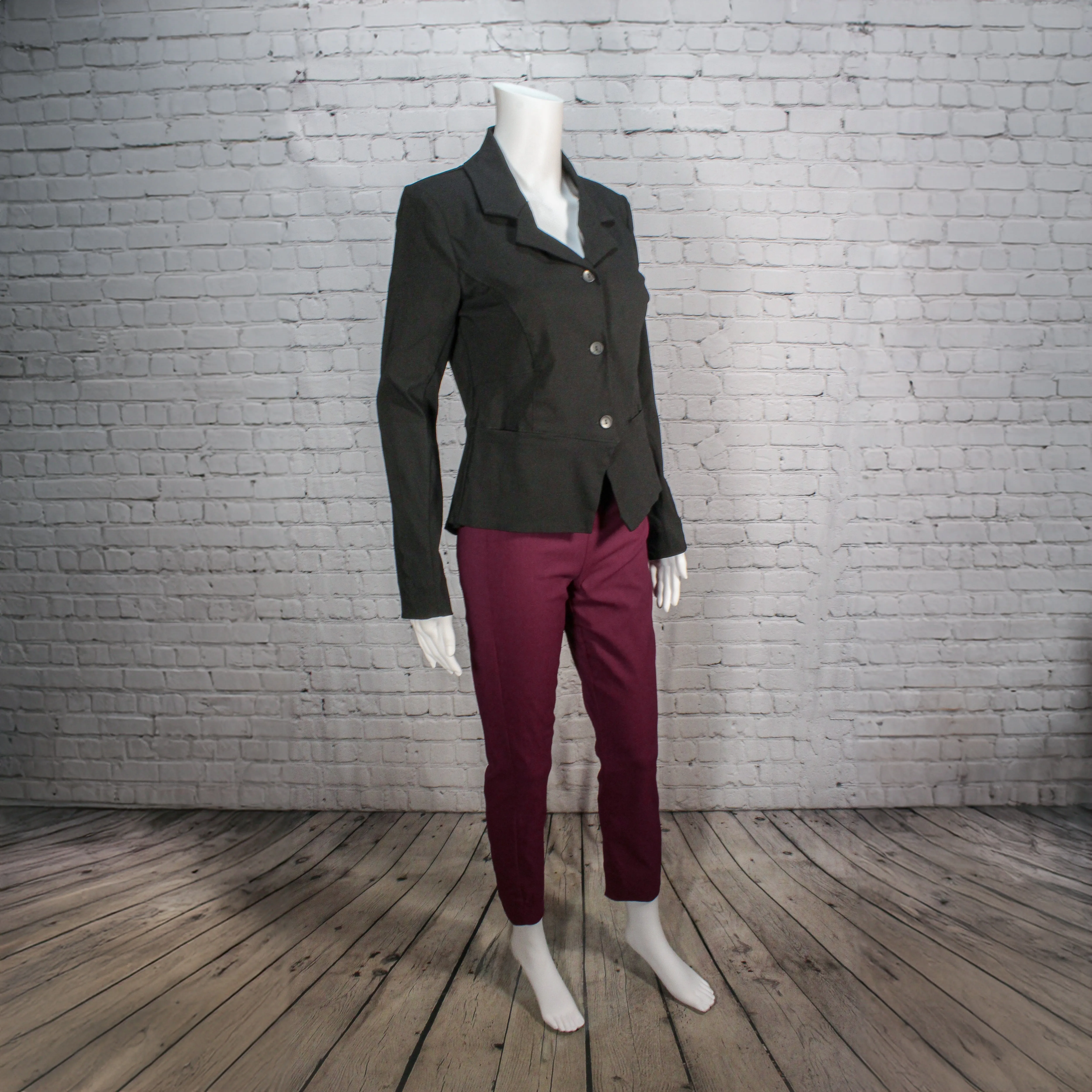 Parson Pant in Dahlia Stretch Twill Fabric by Porto
