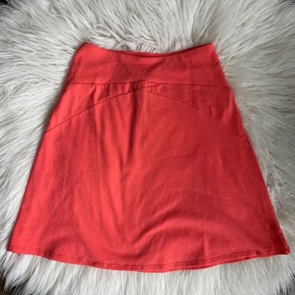 PATAGONIA SALMON COTTON SKIRT KNEE LENGTH XSMALL