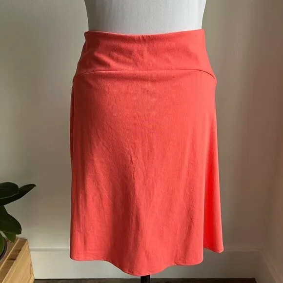 PATAGONIA SALMON COTTON SKIRT KNEE LENGTH XSMALL