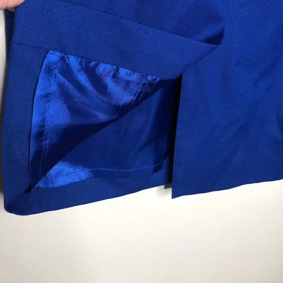 Pendleton Royal Blue Wool Pencil Skirt