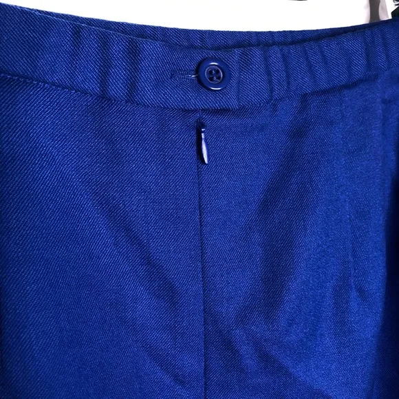 Pendleton Royal Blue Wool Pencil Skirt