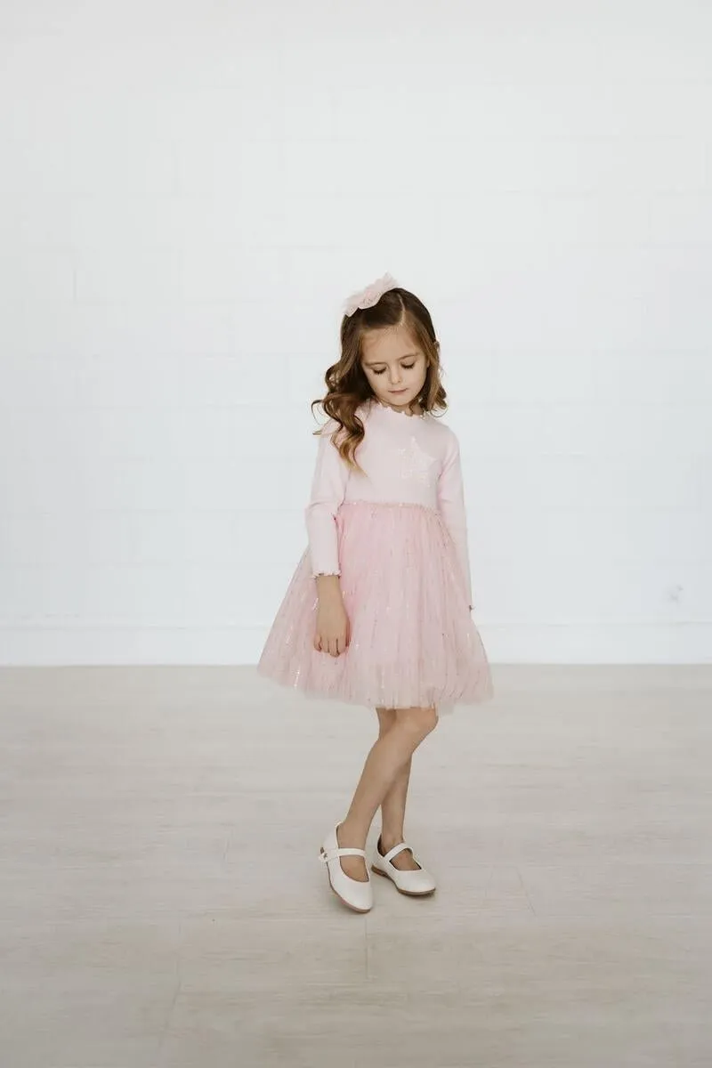 PETITE HAILEY Pastel PH Tutu Dress - Pink