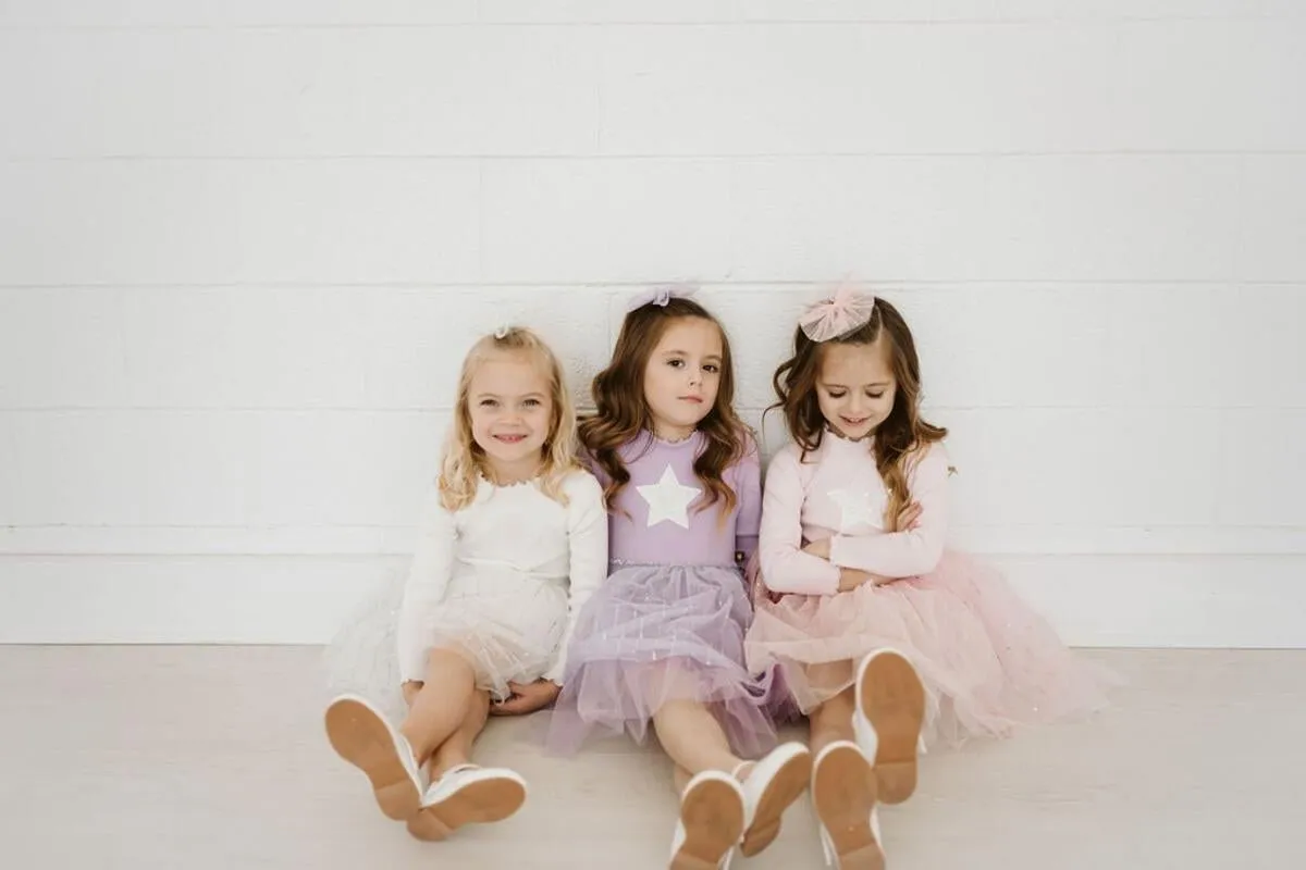 PETITE HAILEY Pastel PH Tutu Dress - Pink