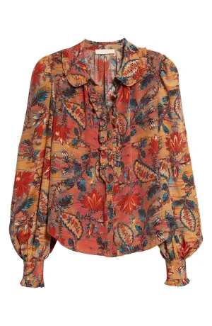 Philipa Blouse - Coral Bloom