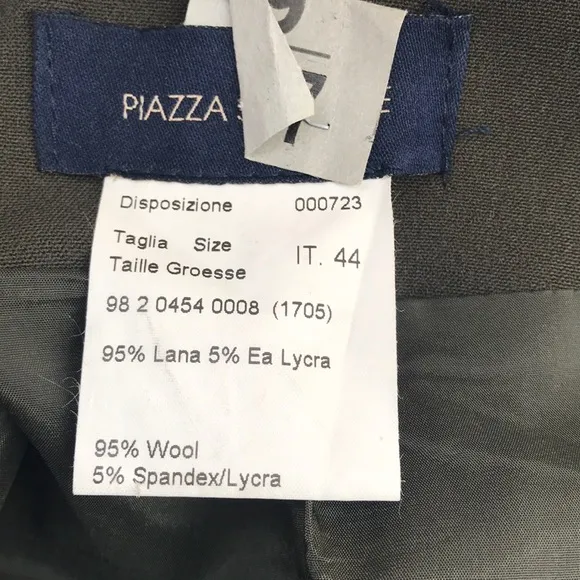 Piazza Sempione  wool pencil skirt in olive green color