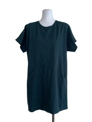 Pine Green Plain Sheath Dress