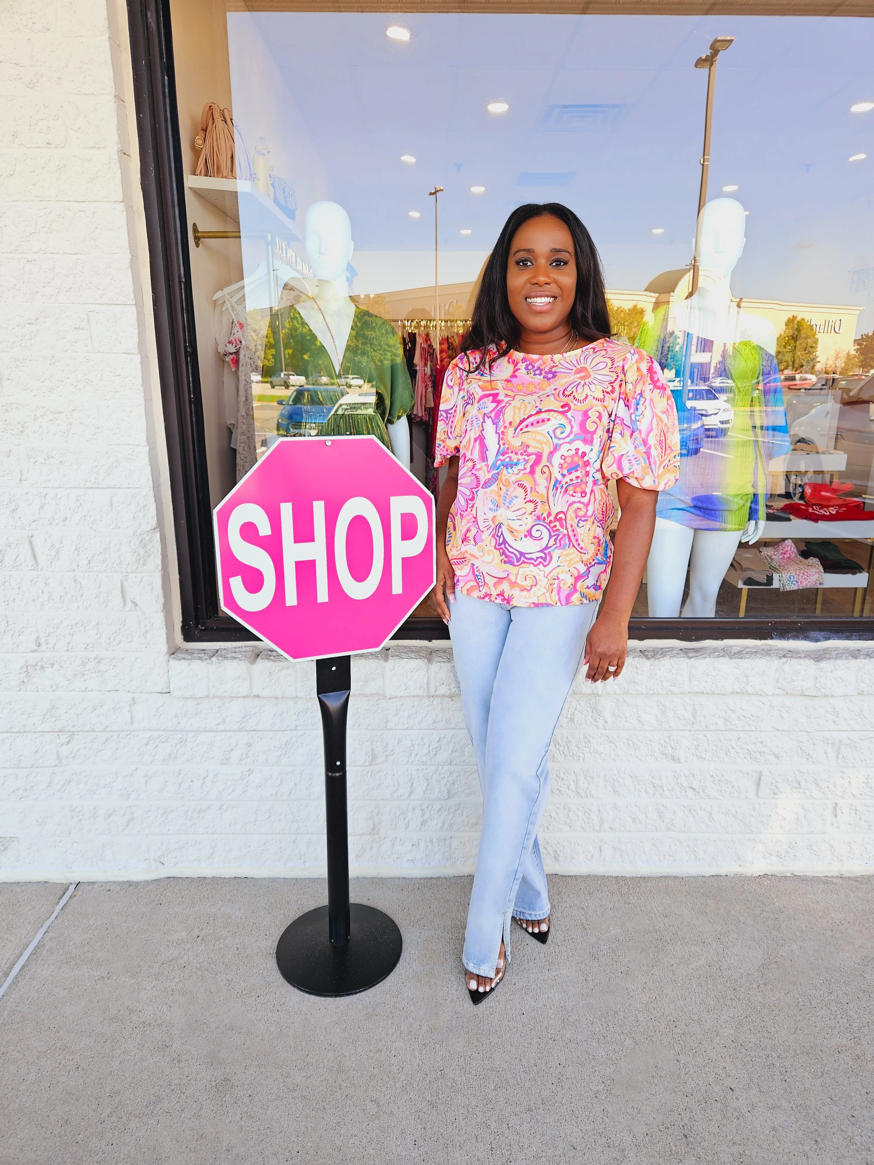 Pink Paisley Blouse