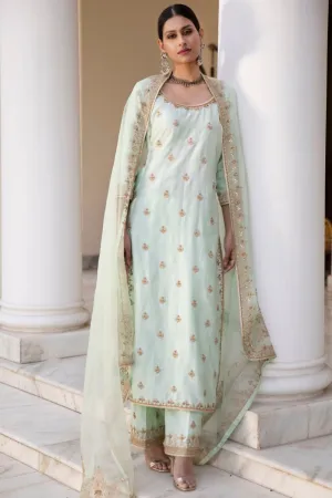 Pista Green Straight Suit