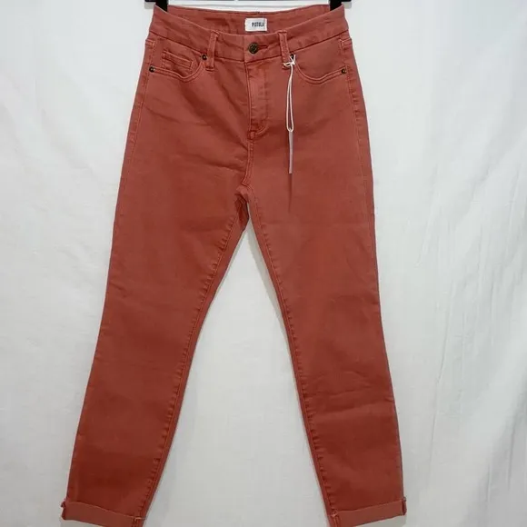 Pistola Slim Straight Scissor Cut Hem Jean 28