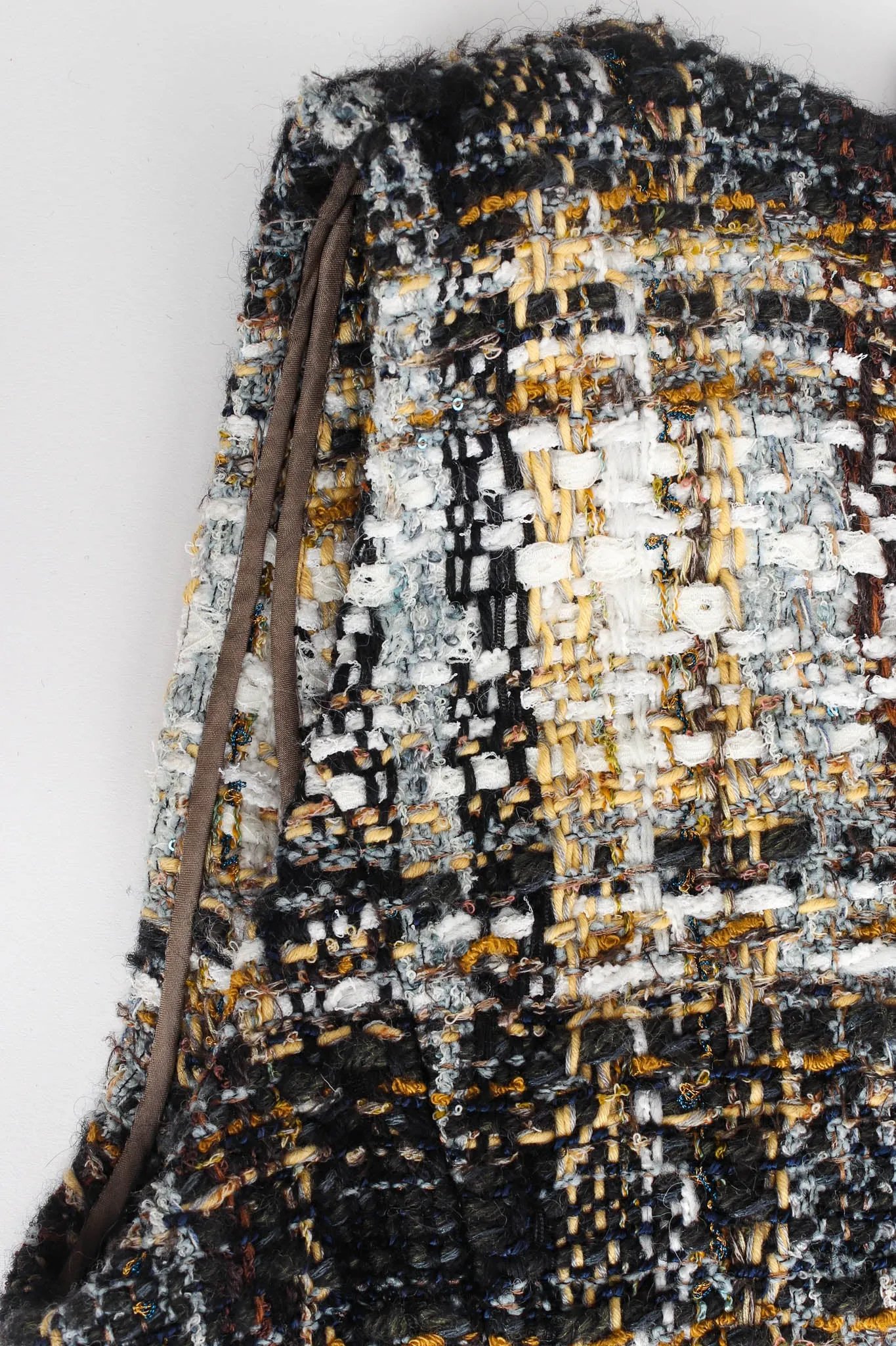 Plaid Boucle Sheath Dress