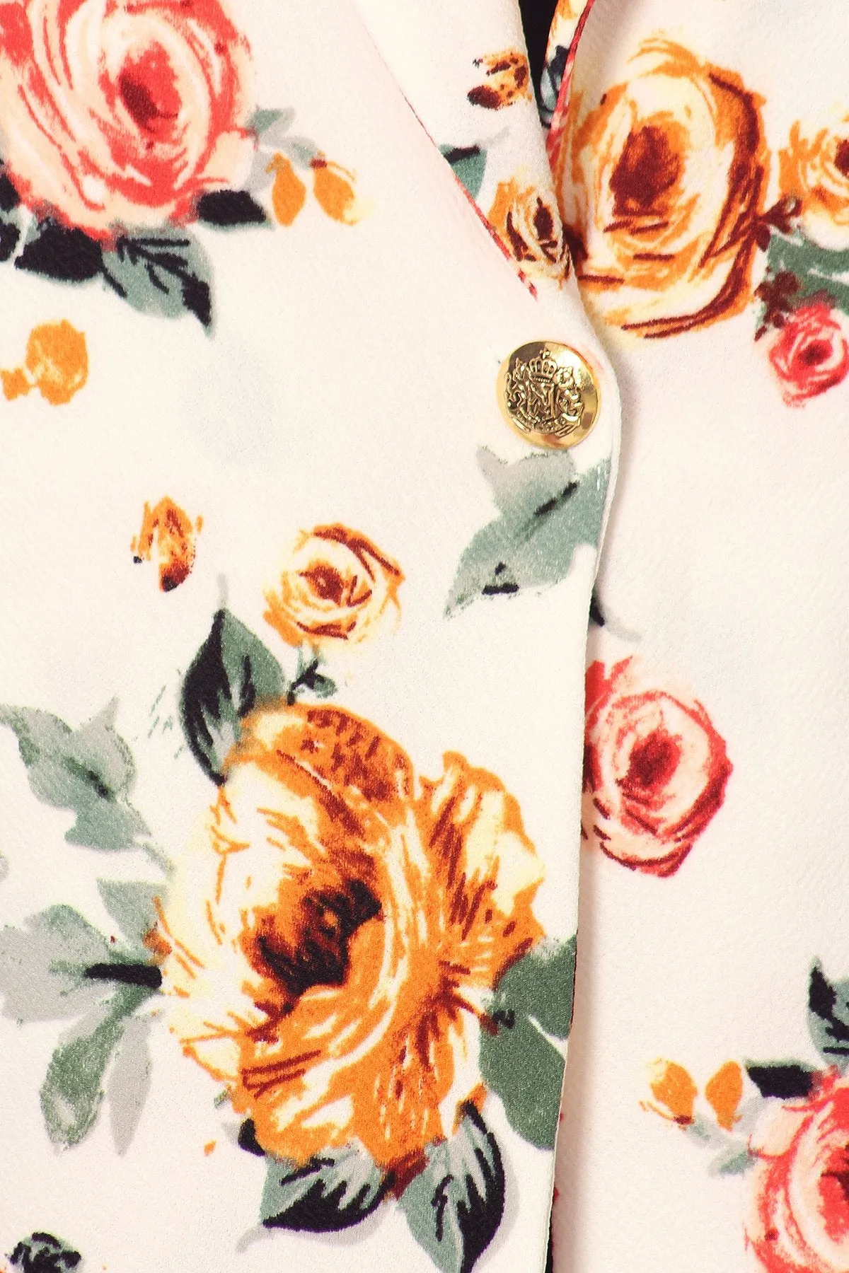 Plus Size Perfect Overlay Floral Blazer Jacket [SALE]