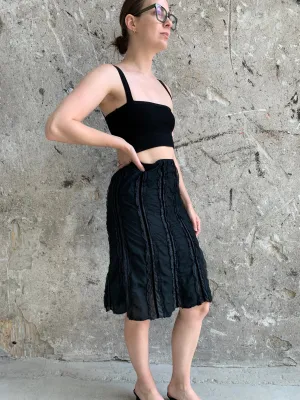 Prada romantic knee length skirt