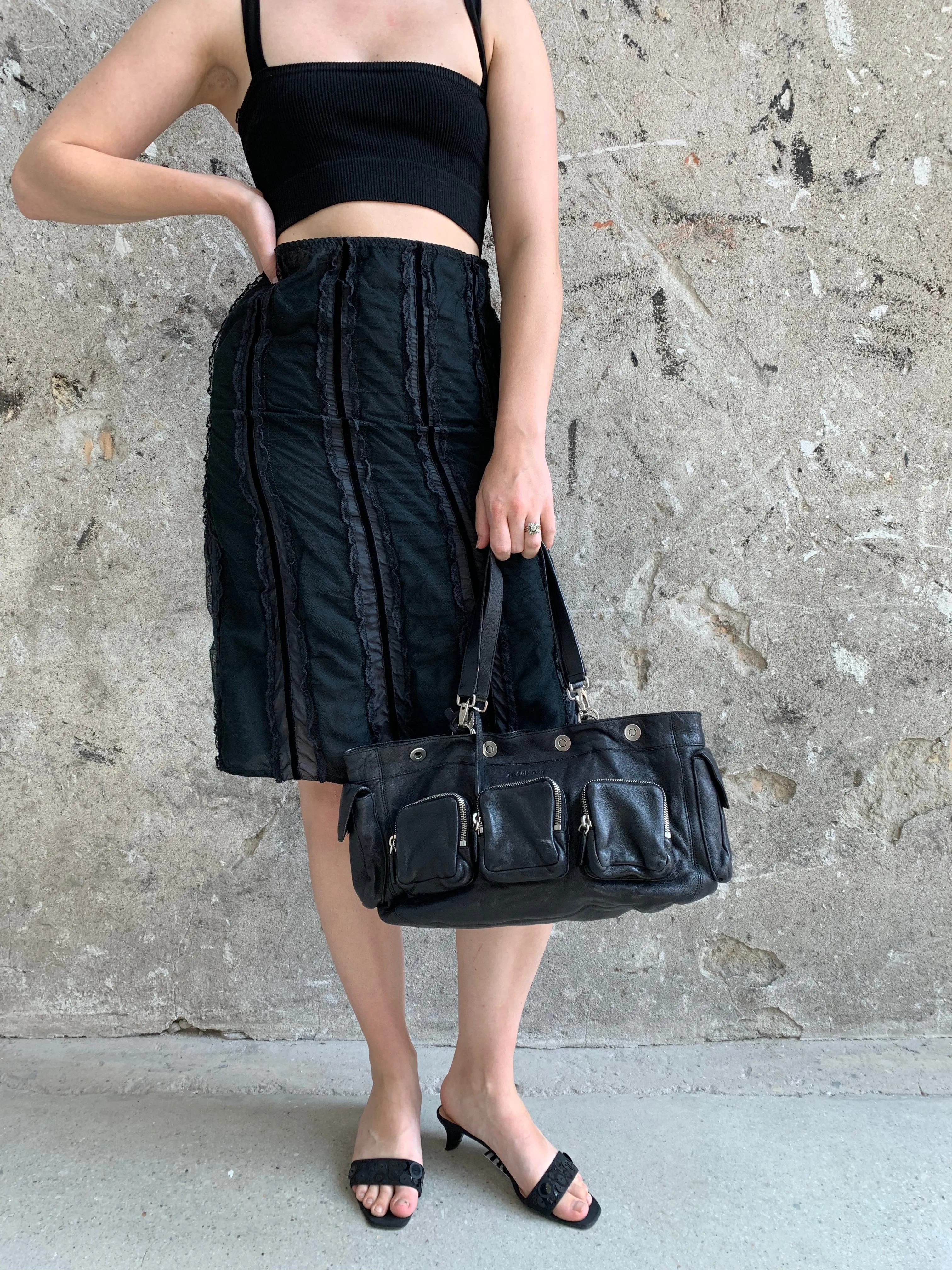Prada romantic knee length skirt