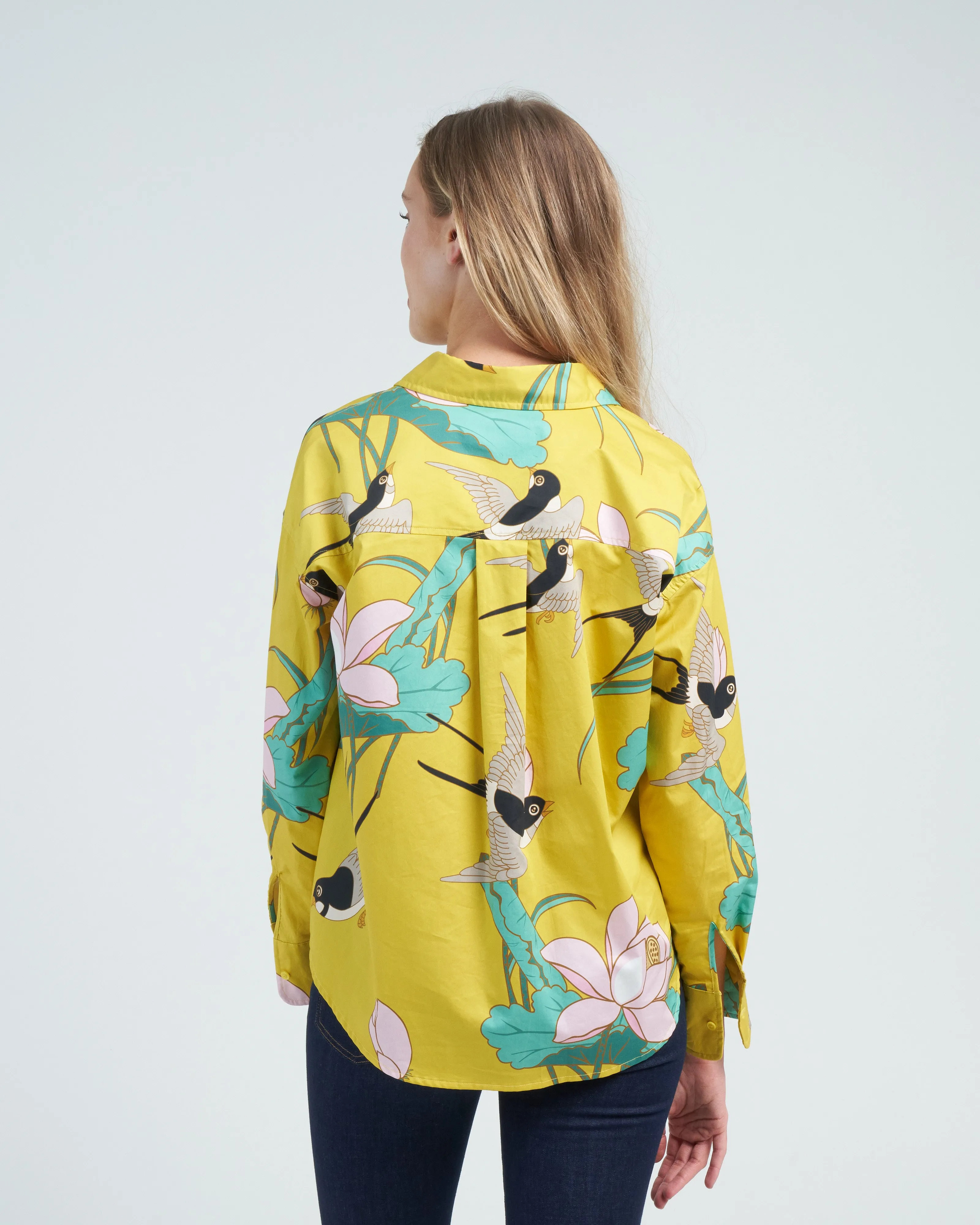 print blouse - sunflower