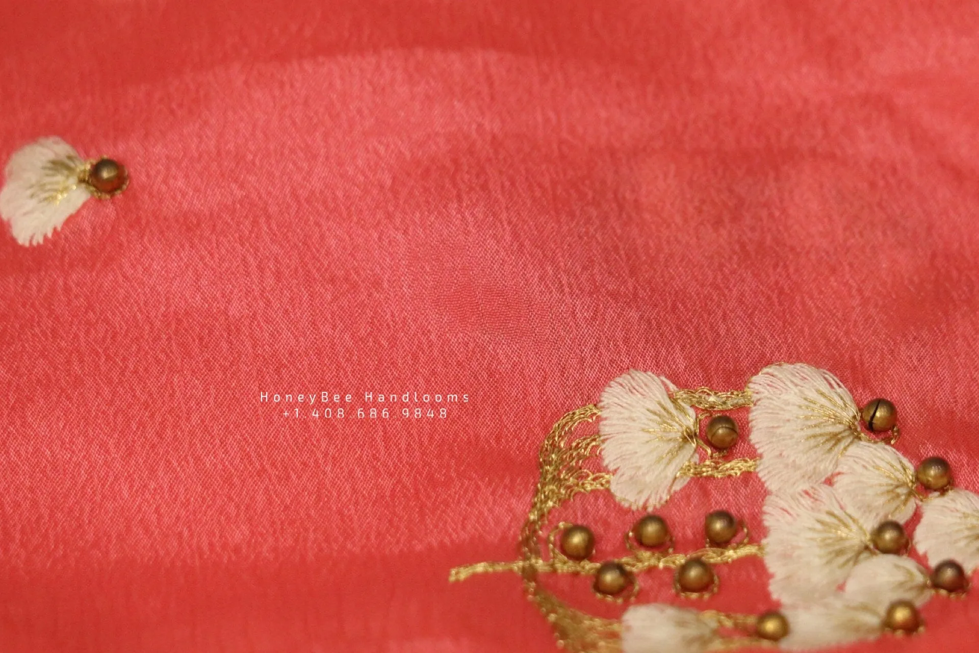 Pure Georgette saree with blouse,zardhosi work,fancy saree,tie dye saree,two color saree,flowy saree,lyte weight saree,cocktail saree