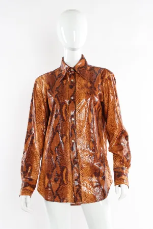 Python Snake Print Blouse