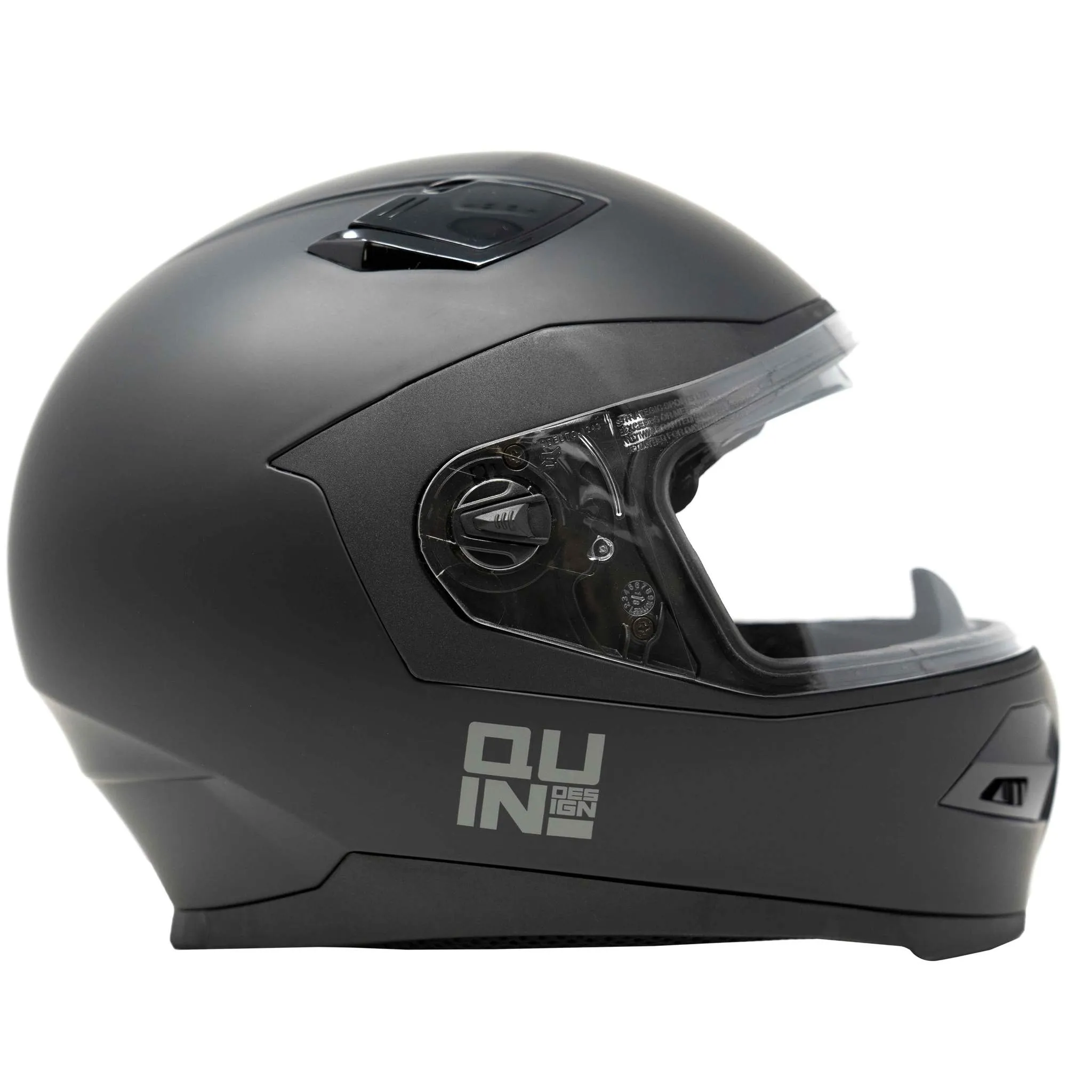 Quin Spitfire Vanta Helmet ~ QUSPTV004; Matte Black, Size Large (VT4L)