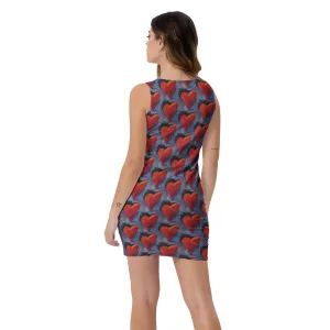 "Red Heart" Tank Sheath Dress