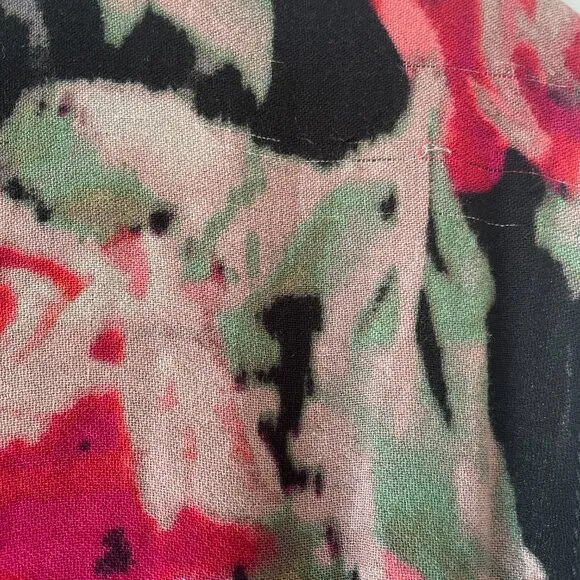 RACHEL Rachel Roy‎ Floral Mixed Media Black Sheath Cocktail Dress, Size 10