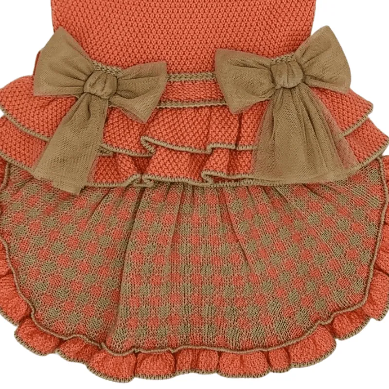 RAHIGO - Three Piece Skirt Set - Salmon