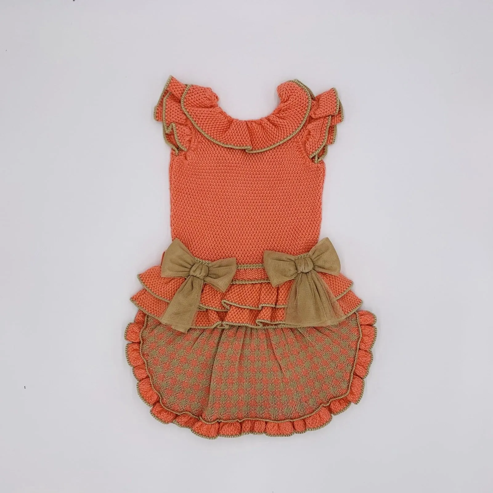 RAHIGO - Three Piece Skirt Set - Salmon