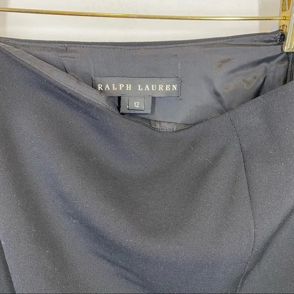 Ralph Lauren Black Label Wool Pencil Skirt
