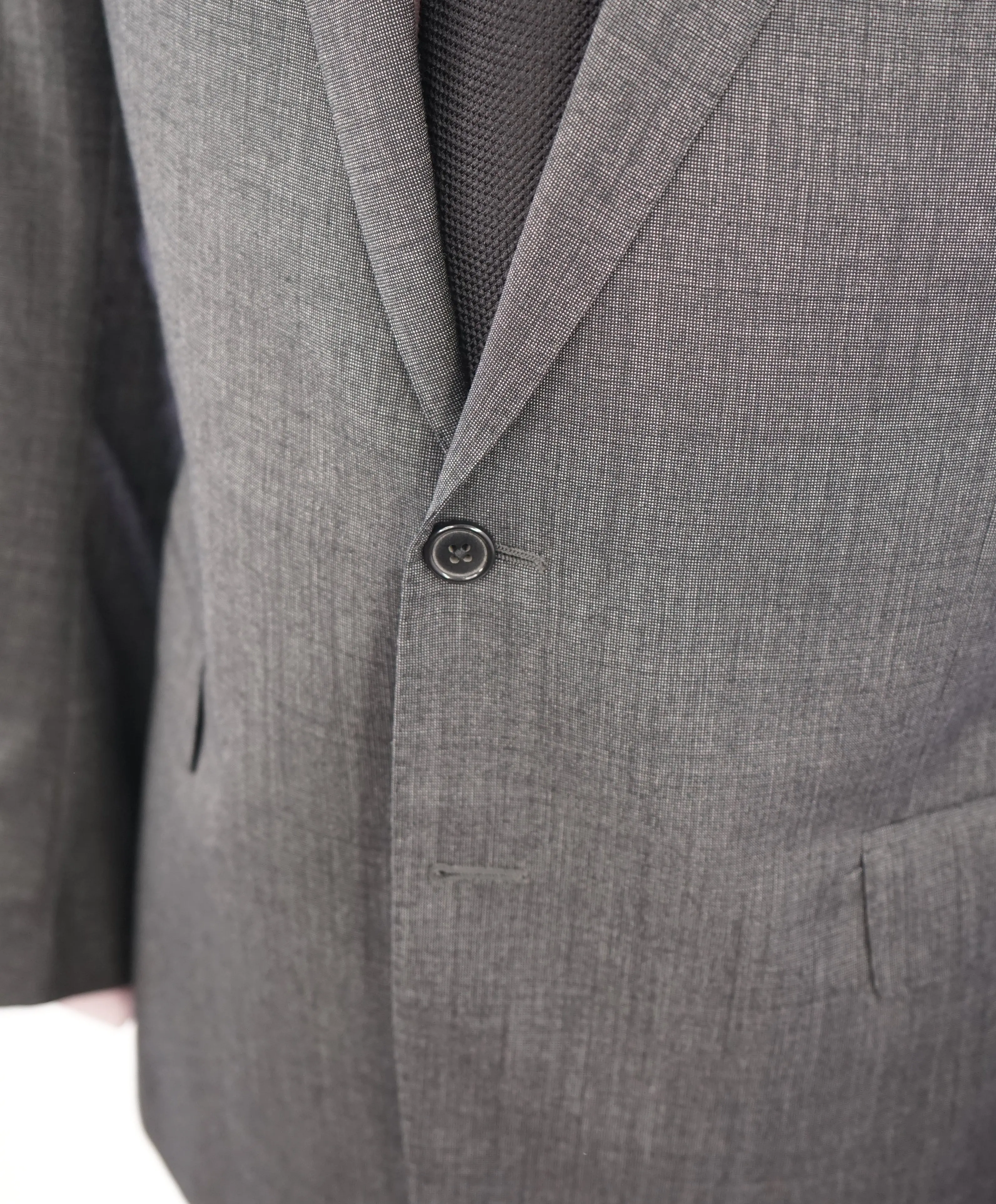 RALPH LAUREN BLUE LABEL "POLO" - Gray Wool Suit W Side Tabs - 42R 38W